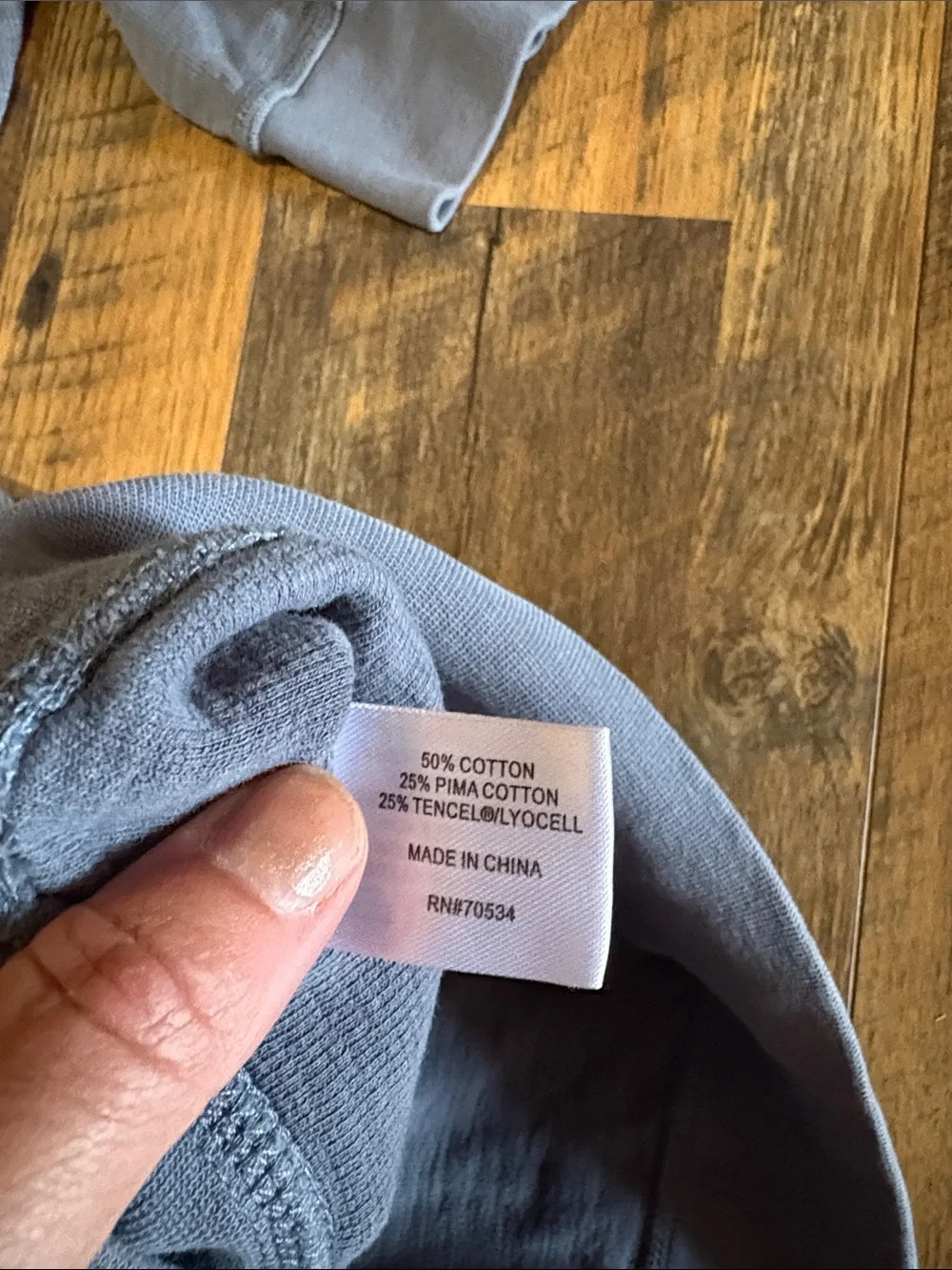 Orvis Slate Blue Half-Zip Pullover Sweater